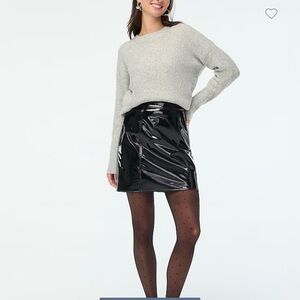 NWT J Crew Factory  Patent Leather Skirt SZ: 0